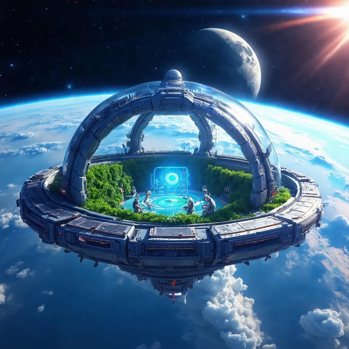 Breathtaking galaxy and nebula